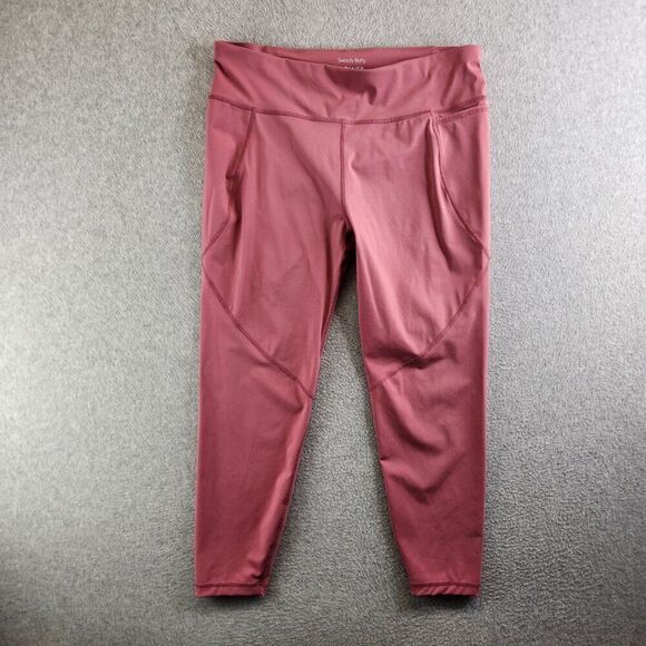 Sweaty Betty Leggings Womens 14 Pink Power 7/8 Length Pockets Drawstring Hi Rise - Picture 14 of 14
